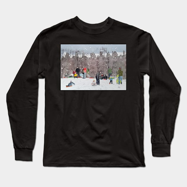 Sledging, Warrender Park Long Sleeve T-Shirt by razmac